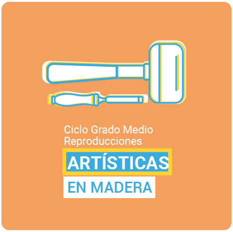 Flyer Reproducciones Artísticas en Madera